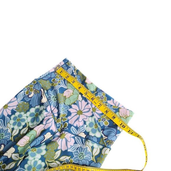 Aerie Real Me Crossover Waist 7/8 Leggings, Floral, Stretch, Size Medium - Picture 3 of 9